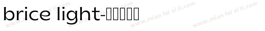 brice light字体转换